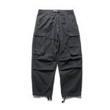 Men Sweatpants Multi-Pocket Cargo Pants Loose Straight Trousers