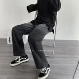 Men Jeans Spring and Autumn Jeans Straight-Leg Trousers