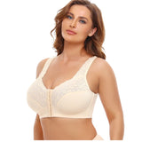 Full figure bra wireless lace lightly lined