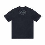 saint m t shirts s.m sunrise letter graphic crew neck short sleeve tee