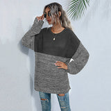 Women Knitted Sweater Autumn Crew Neck Long Sleeve