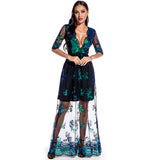Women's Evening Gown Sexy Retro Sequined Long Dress Evening Dress Speed