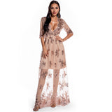 Women's Evening Gown Sexy Retro Sequined Long Dress Evening Dress Speed