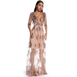 Women's Evening Gown Sexy Retro Sequined Long Dress Evening Dress Speed