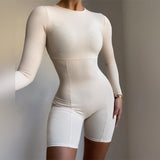 Women Jumpsuit Winter Knitting Slim Fit Hip Raise Sports Yoga Jumpsuit