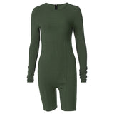 Women Jumpsuit Winter Knitting Slim Fit Hip Raise Sports Yoga Jumpsuit