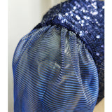 Women's Evening Gown Sexy Mesh Stitching Sequins Dress Casual Dress