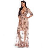 Women's Evening Gown Sexy Retro Sequined Long Dress Evening Dress Speed