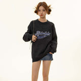 Unisex Sweater Autumn Affixed Cloth Embroidered