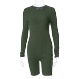 Women Jumpsuit Winter Knitting Slim Fit Hip Raise Sports Yoga Jumpsuit
