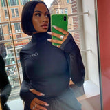 Women Jumpsuit Autumn and Winter Turtleneck Long Sleeve Jumpsuit