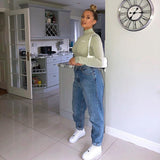 Women Jumpsuit Autumn and Winter Turtleneck Long Sleeve Jumpsuit