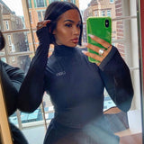 Women Jumpsuit Autumn and Winter Turtleneck Long Sleeve Jumpsuit