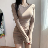 Women Dresses round Neck Skirt