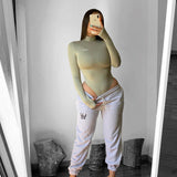 Women Jumpsuit Autumn and Winter Turtleneck Long Sleeve Jumpsuit