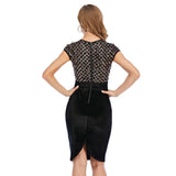 Women Evening Gown Sexy Sheath Sequins Dress