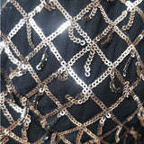Women Evening Gown Sexy Sheath Sequins Dress