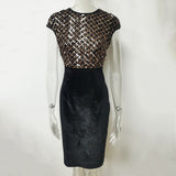 Women Evening Gown Sexy Sheath Sequins Dress