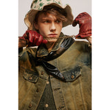 Unisex Jacket Denim Coat Vintage Coat
