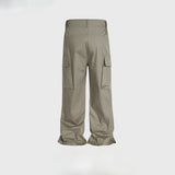 MIJKO Men Vintage Pants MIJKO design trousers its card multi-pocket casual overalls