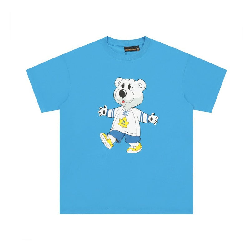 Drew house tshirt r d@ew bear graffiti graphic crew neck pullover short sleeve