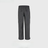 MIJKO Men Vintage Pants MIJKO Straight Pants Drawstring Pants Zipper Casual Pants