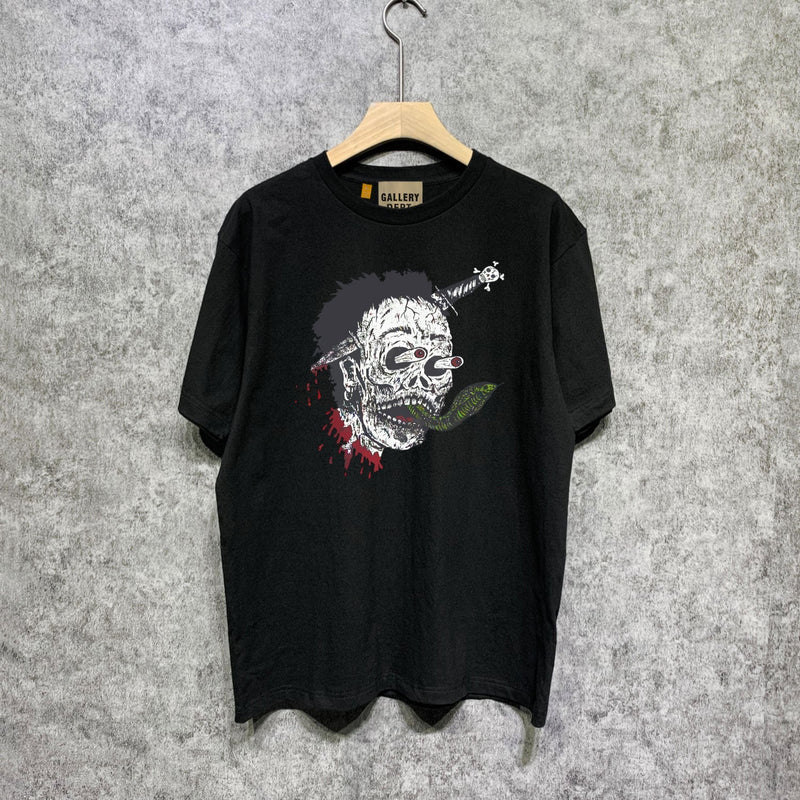 Gallery Dept T Shirt Retro Printed Loose Short-Sleeved Shirt