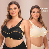 Full figure bra lace wireless women's