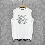 Amiri tank top line simple logo printing