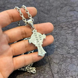Chrome Hearts Necklace Men's and Women's Vintage Cross Letter Necklace