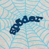 Sp5der Hoodie Cobweb Puff Print Pure Cotton