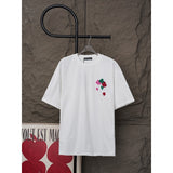 Ch hip-hop t shirts american ch short-sleeved cross patch embroidery loosecasualpure cotton american heavy weight