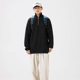 Unisex Sweater Winter Zip Turtleneck Sweater