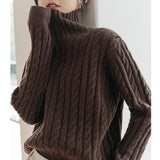 Women Knitwear Autumn and Winter Turtleneck Knitwear Slim Fit Sweater