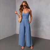 Women's pants: bestselling solid color casual overalls for amazon, ebay, independent stores, and wish - european & american style, retro vibe