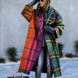 Women Trench Coat Autumn Long Sleeve Turn-down Collar Coat