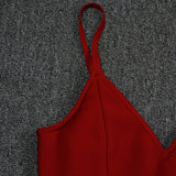 Women's Evening Dress Strap Belt Dress Sexy Slim Fit Bandage Dress