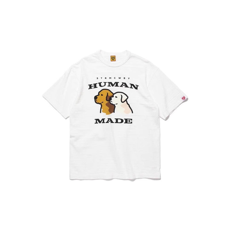 Men T-shirts HUMAN Labrador Short Sleeve T-Shirt Loose Casual
