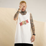 Mens Vest Bear Print Sleeveless T-Shirt Basketball Vest