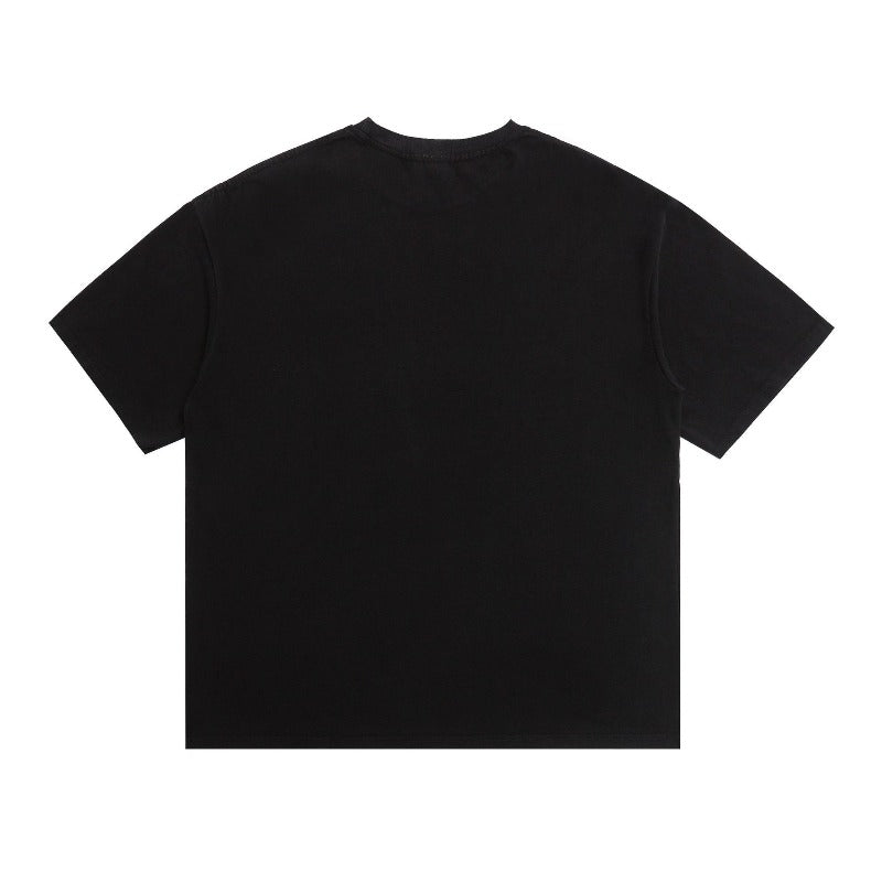 saint m t shirts s.m discounted star pattern crew neck pullover short sleeve top