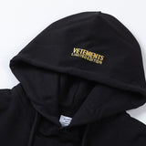 Vetements Hoodie Embroidered Logo Hoodie