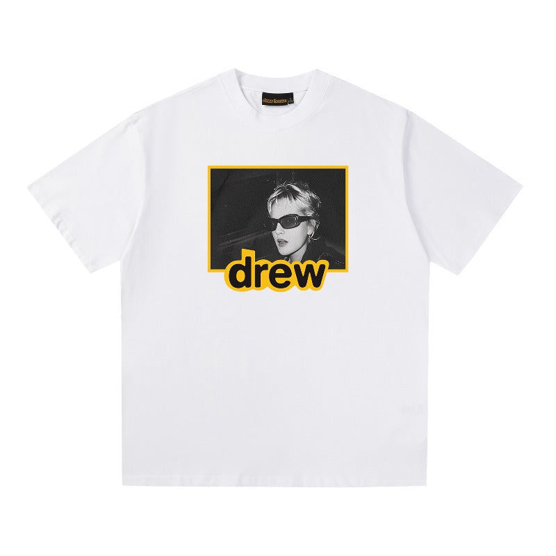 Drew house tshirt r d@ew cartoon series graphic crew neck pullover short sleeve wholesale single piece