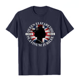 Inspired by Queen's Platinum Jubilee 2022 Elizabeth 70 Years T-shirt Printed Crew Neck Top Short Sleeve