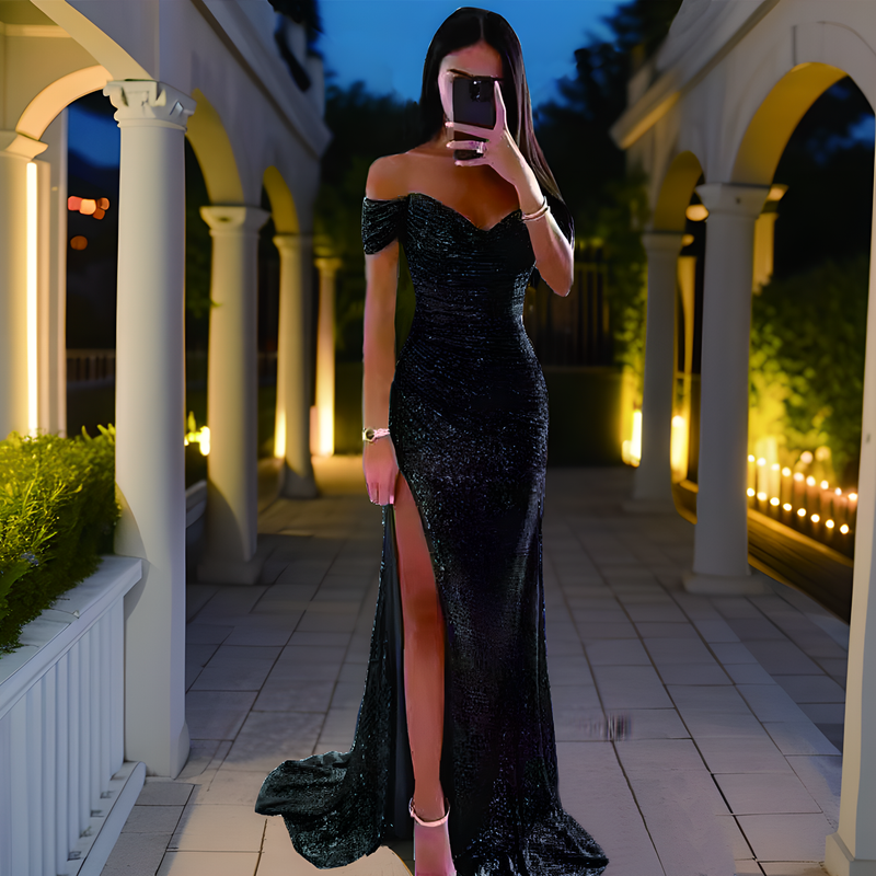 Prom Dresses Spring Summer Women's Sexy Sparkling Prom Dresses