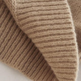 Women Sweater Knitwear Fall V-neck Loose Long Sleeve Short Casual Sweater