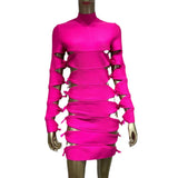 Women Dresses Bandage Dress Sexy Nightclub Dress (Ont0408)