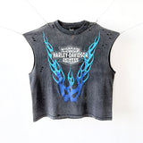 saint m t shirts s.m. blue flame limited edition pullover casual tank top