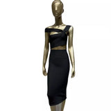 Women Dresses Summer Bandage One-Piece Dress Party Dress Skirt (Ont0408)