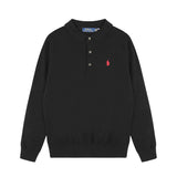 Rl ralph lauren pony polo collar top - couple's casual loose knit wool sweater - warm women's autumn/winter button-down