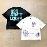 saint m t shirts s.m street graffiti style crew neck pullover short sleeve t-shirt